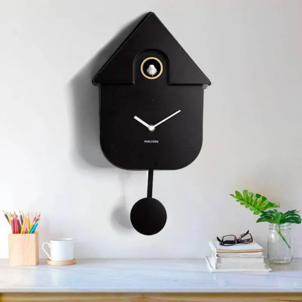 Karlsson: Modern Cuckoo Pendulum Wall Clock