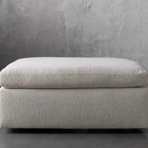 Plush ottoman